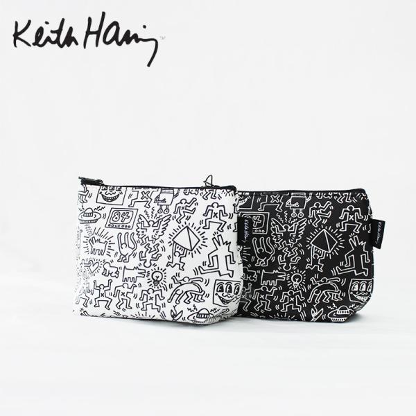 Keith Haring キースヘリング Poach / 総柄 ハート ポーチ メンズ レディース ...