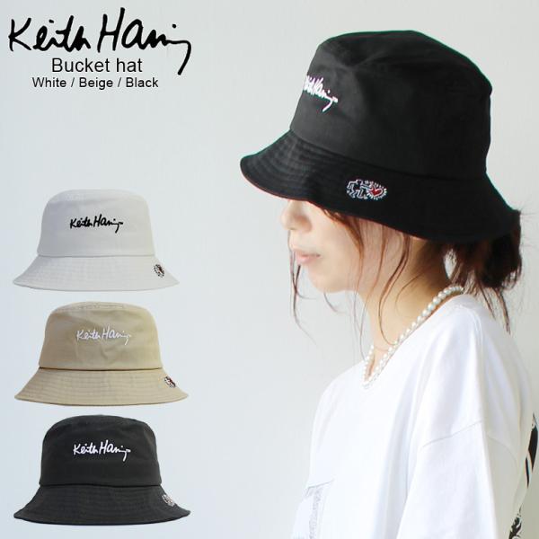 Keith Haring キースヘリング アートロゴ バケットハット 3カラー ハート メンズ レデ...