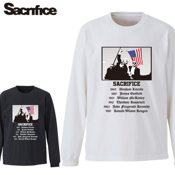 Sacrifice サクリファイス TRUMP ロンT ロングスリーブTトランプ大統領 Tシャツトラ...