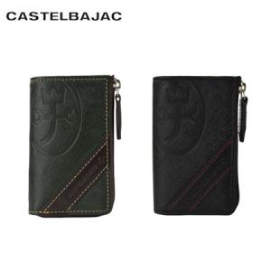 カステルバジャック  キーケース 本革 メンズ 071602 CASTELBAJAC   ドロワット バジャック 牛革 レザー L字ファスナー