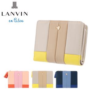 ランバンオンブルー 二つ折り財布 本革 レザー パピエ レディース 483131 LANVIN en Bleu 牛革