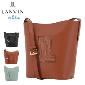 ランバンオンブルー ショルダーバッグ 本革 レディース ヴィジュ 484072 LANVIN en Bleu ロゴ 牛革 レザー｜sacsbar