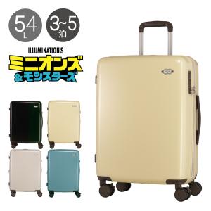 ミニオンズ スーツケース 54L 61cm 3.6kg 711-1001 minions＆monsters TSAロック搭載 エキスパンダブル ストッパー付きキャリー