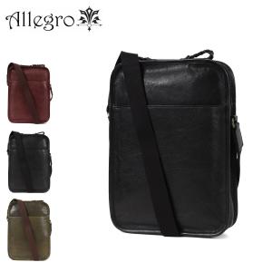 アレグロ ショルダーバック 本革 メンズ 33811 ブオン Allegro 縦型 ミニショルダー 牛革 レザー｜sacsbar