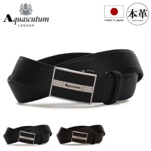 Aquascutum（アクアスキュータム） ベルト 本革 バックルタイプ