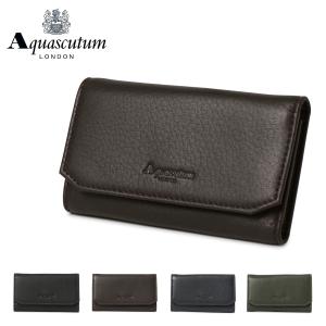 アクアスキュータム キーケース メンズ ブラッドフォード 11090122 Aquascutum 本革 レザー 鹿革｜sacsbar