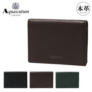 カードケース　定期入れ　名刺入れ　アクア Aquascutum（アクアスキュータム） パスケース カードケース 名刺入れ