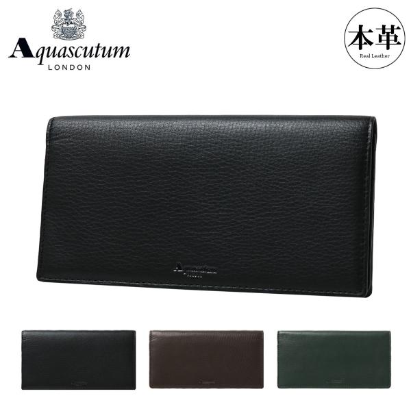 アクアスキュータム 長財布 本革 オールダム 3140119 Aquascutum 牛革 レザー