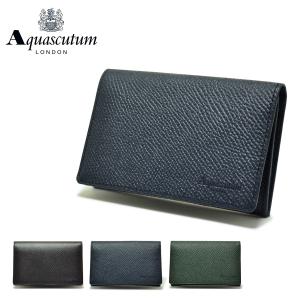 アクアスキュータム 名刺入れ メンズ リバプール 9120121 Aquascutum 撥水 カードケース 本革 レザー 日本製｜sacsbar