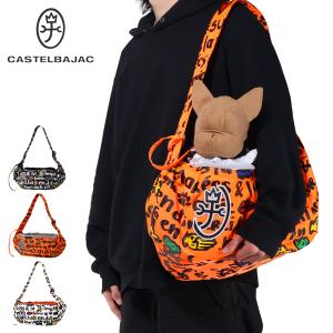 CASTELBAJAC キャリーバッグ オレンジ 犬用品 ペットキャリーバッグ CASTELBAJAC（カステルバジャック） ペットキャリー キャリーケース