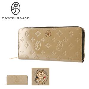 カステルバジャック 長財布 ラウンドファスナー 天赦日 ゴールド 金色 本革 レザー ユーロ 097683 メンズ CASTELBAJAC   大容量 牛革 金運 開運