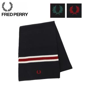 フレッドペリー マフラー メリノウールスカーフ メンズ レディース C7151 FRED PERRY シンプル｜sacsbar