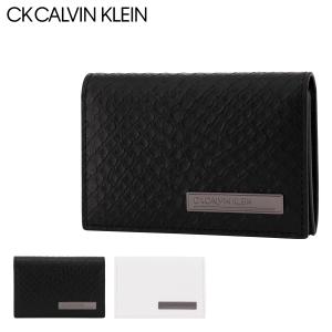 シーケー カルバンクライン 名刺入れ 本革 レザー Silica シリカ メンズ 812613 CK CALVIN KLEIN 牛革｜sacsbar