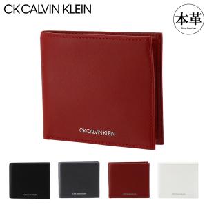 Calvin Klein 財布 カウレザー ハーフウォレット メンズ レディース