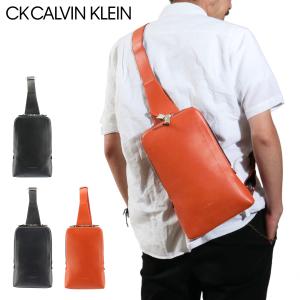 シーケー カルバンクライン ボディバッグ スリムパック 835921 CK CALVIN KLEIN ワンショルダー 本革 レザー 日本製