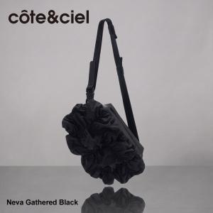 コートエシエル ボディバッグ ショルダーバッグ ウエストバッグ 4L カジュアル メンズ レディース Neva Gathered Black CC-29230 cote&ciel