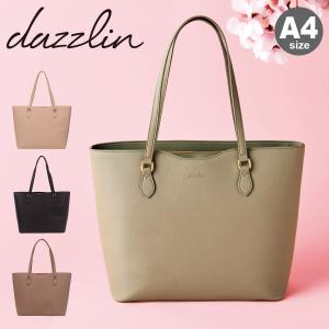 ダズリン トートバッグ A4 レディース サフィアーノ D-3005 dazzlin 通勤｜sacsbar