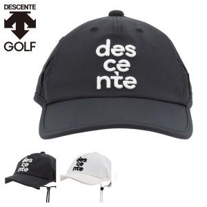 デサント ゴルフ キャップ 帽子 レディース DGCXJC04 DESCENTE GOLF はっ水キャップ 軽量 吸汗速乾 抗菌防臭 サイズ調節可能｜sacsbar