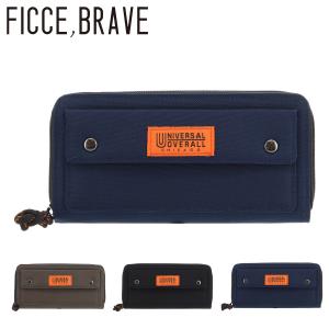 フィセブレイブ×ユニバーサルオーバーオール 長財布 ラウンドファスナー メンズ F-325 FICCE,BRAVE×UNIVERSAL OVERALL   札入れ