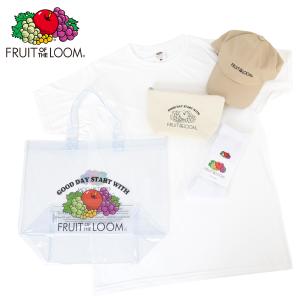 フルーツ オブ ザ ルーム クリアバッグ ハッピーバッグ 5点セット レディース FRUIT OF THE LOOM Tシャツ 半袖 ハイソックス 帽子 キャップ_sale｜sacsbar