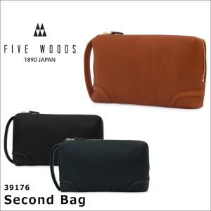 ファイブウッズ FIVEWOODS セカンドバッグ 39176 PLATEAU  L字ファスナー クラッチバッグ ポーチ メンズ レザー