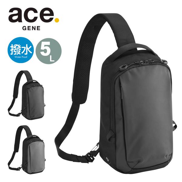 エースジーン ボディバッグ ショルダーバッグ メンズ 撥水 バッグ カジュアル ワンショルダー 5L...