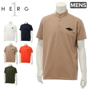 HERG1（エルグワン） ゴルフ BACK PRINT COOL MOCK NECK バック