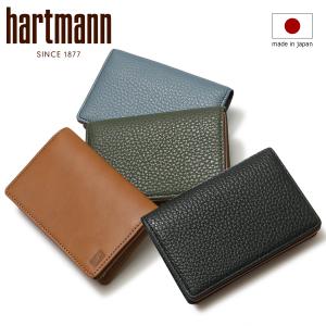 ハートマン 名刺入れ 本革 メンズ 日本製 142686 グレンデールSLG hartmann カードケース レザー 牛革｜sacsbar