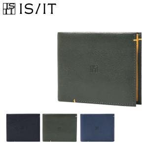 イズイット 二つ折り財布 ミニ財布 本革 メンズ カブラ 944603 IS/IT ISIT 小銭入れ無し 薄型 山羊革 レザー｜sacsbar