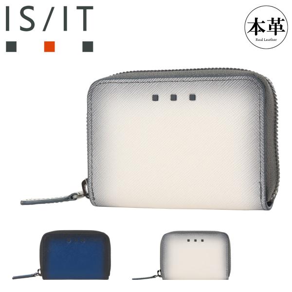 イズイット 小銭入れ コインケース キーケース マルチケース ラウンドファスナ− カードケース カー...