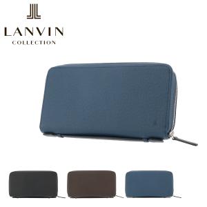 ランバンコレクション マルチウォレット 長財布 ラウンドファスナー クウルール ド ヴァン 本革 メンズ JLMW0GE4 LANVIN COLLECTION 牛革 レザー｜sacsbar