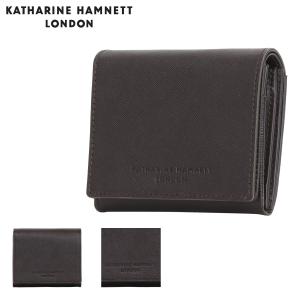 キャサリンハムネット 二つ折り財布 ミニ財布 メンズ 490-50503 KATHARINE HAMNETT 牛革 レザー｜sacsbar