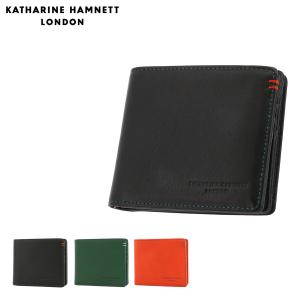 キャサリンハムネット 二つ折り財布 本革 メンズ 490-50701 MINERAL KATHARINE HAMNETT 牛革｜sacsbar