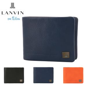 LANVIN en Bleu ランバンオンブルー 財布 二つ折り 本革 メンズ 513622
