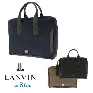 ランバンオンブルー ビジネスバッグ サイド 571511 LANVIN en Bleu 2WAY ショルダーバッグ キャリーセットアップ ポリエステル メンズ｜sacsbar