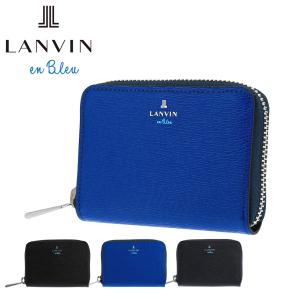 倍倍ストア+10％還元 ランバンオンブルー 財布 小銭入れ ワグラム メンズ579601 LANVIN en Bleu   コインケース ラウンドファスナー 本革 レザー