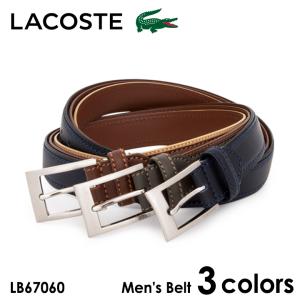 LACOSTE ラコステ スムース ワニ型 リバーシブルベルト RC0609J
