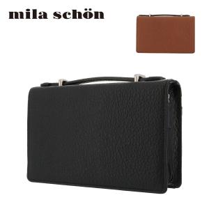 ミラショーン セカンドバッグ メンズ ネロ 197206 Mila Schon 本革 レザー｜sacsbar