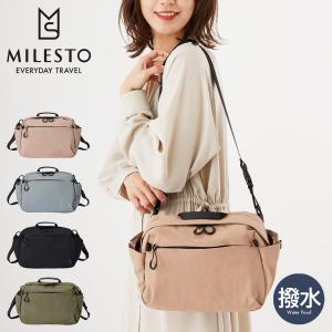 ミレスト ショルダーバッグ トロット レディース メンズ MLS879 MILESTO TROT ボディバッグ 2WAY 撥水 防水 軽量 ななめ掛け 大容量 シンプル