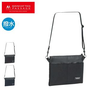 マンハッタンパッセージ サコッシュ プラス メンズ レディース 3325 MANHATTAN PASSAGE   ショルダーバッグ 軽量 撥水 高密度ナイロン