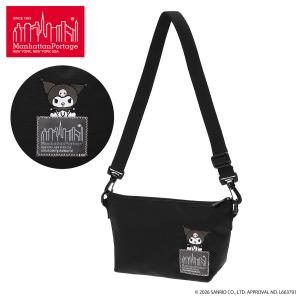 マンハッタンポーテージ ショルダーバッグ クロミ サンリオ レディース MP6020NTWLBKRM manhattanportage Kuromi ミニショルダー 刺繍 キャラクター