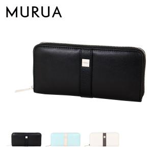 ムルーア 長財布 ラウンドファスナー ライン レディース MR-W1041 MURUA シンプル 上品 大人 かわいい