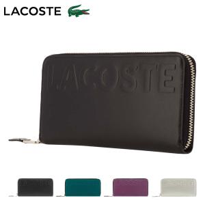 ラコステ 長財布 ラウンドファスナー LOGO MANIA レディース  NF9300K LACOSTE 牛革 本革 レザー