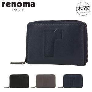 レノマ 財布 小銭入れ 本革 ラウンドファスナー REW-00131 マルゴー renoma コインケース 牛革 レザー サイフ ブランド ビジネス カジュアル