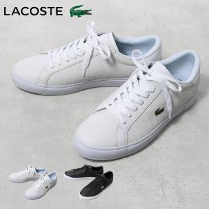 ラコステ スニーカー POWERCOURT 222 5 SMA メンズ SM00964 LACOSTE 靴 シューズ スポーツカジュアル レザーシューズ 紐靴 レースアップ コート系｜sacsbar