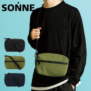 ゾンネ ショルダーバッグ メンズ TRIM トリム sosl004 SONNE ミニショルダー 横型 斜め掛け 撥水｜sacsbar