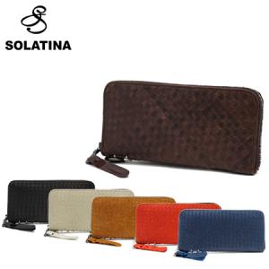 SOLATINA ソラチナ 長財布 36090 ホースレザーメッシュ ラウンドファスナー ロングウォレット 全6色 HORSE LEATHER MESH LONG WALLET ROUND TYPE