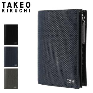 タケオキクチ 二つ折り財布 L字ファスナー バース メンズ 706625 TAKEO KIKUCHI   本革 レザー