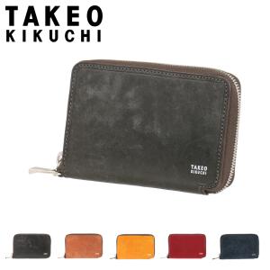 タケオキクチ 二つ折り財布 ミニ財布 ラウンドファスナー マルゴ メンズ 780604 780632 TAKEO KIKUCHI BOX型小銭入れ 牛革 本革 レザー｜sacsbar