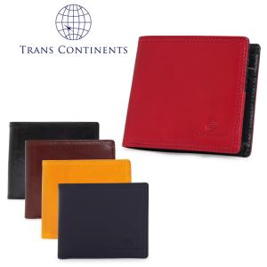 トランスコンチネンツ TRANS CONTINENTS 二つ折り財布 TC-311016 イタリーレザーシリーズ 札入れ BOX式 メンズ レザー｜sacsbar